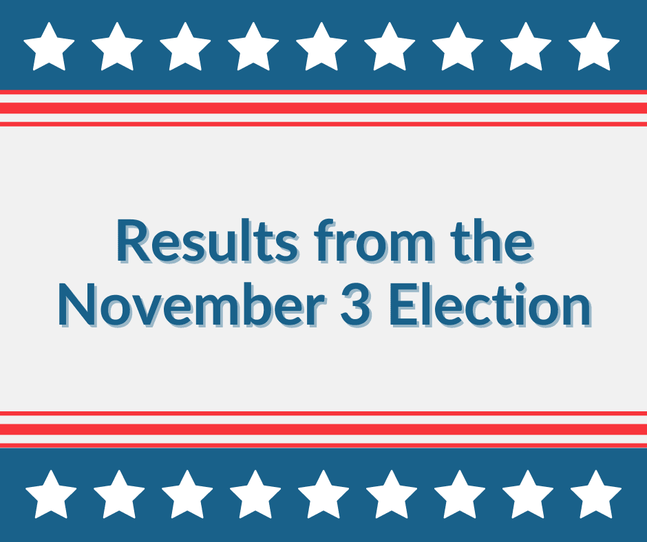Results from the November 3 Election
