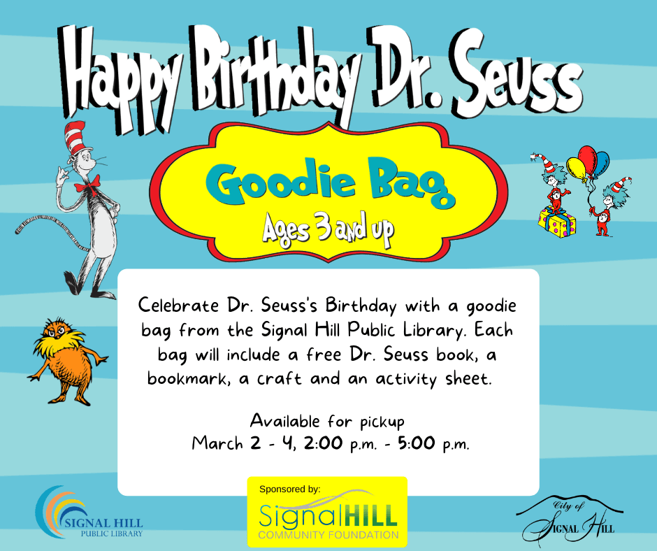  Happy Bday Dr. Seuss Goodie Bags