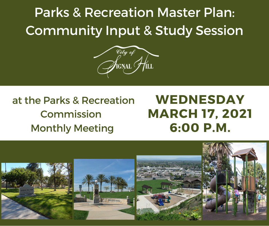 Parks and Recreation Community Virtual Meeting March 17