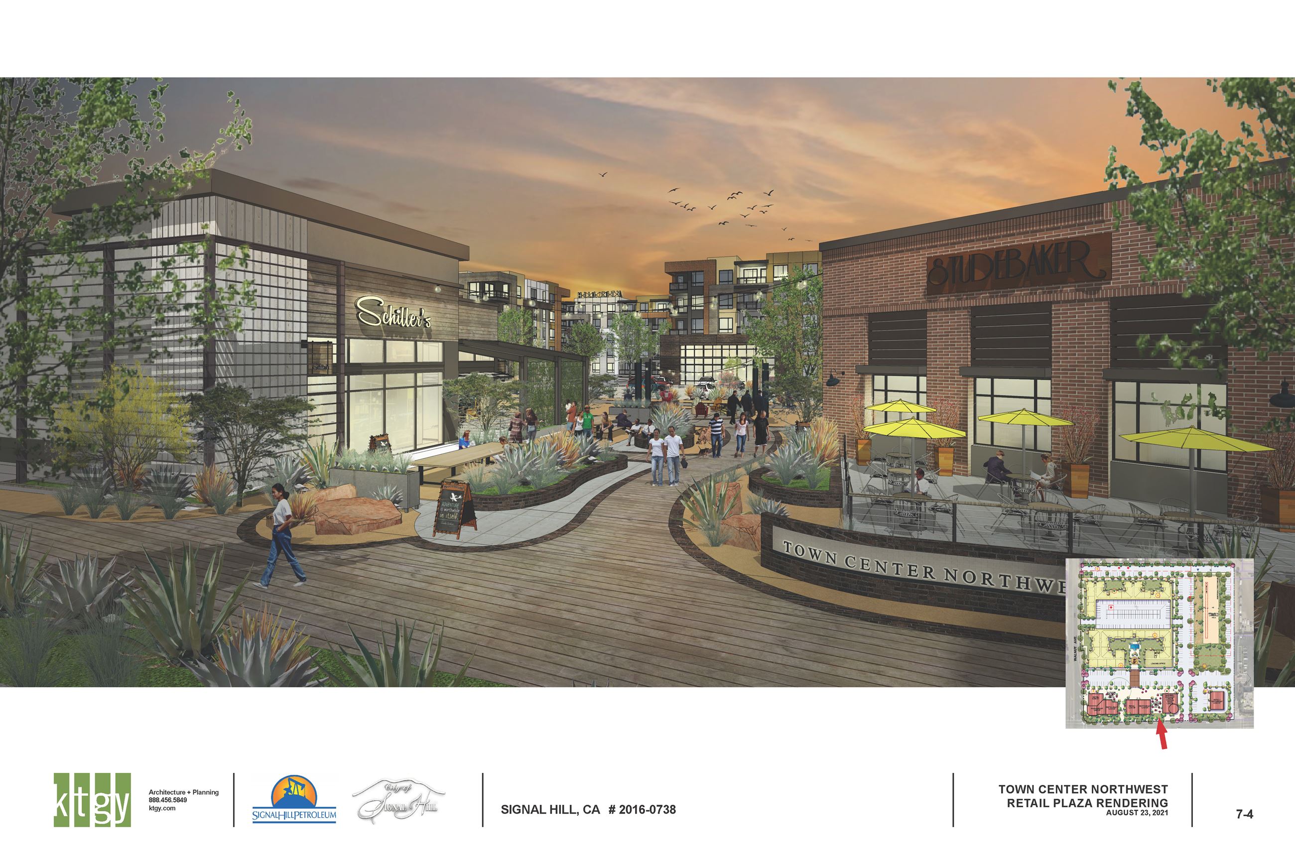 Town Center NW Retail Plaza Rendering