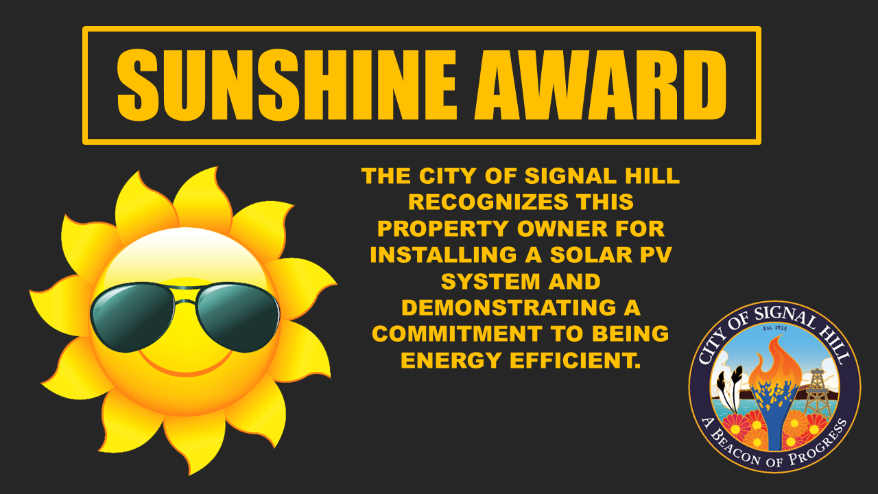 SUNSHINE AWARD