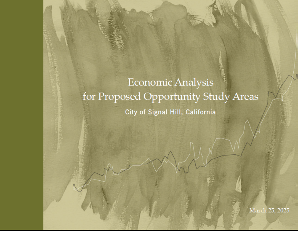 Cover Page for Economic Analysis Report