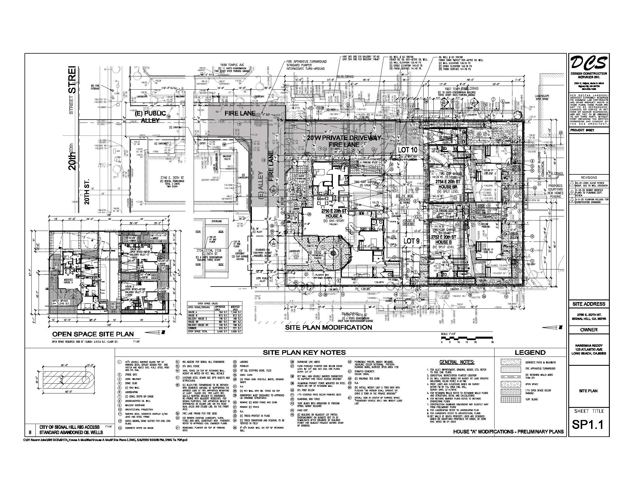 2750 E. 20th St Site Plan